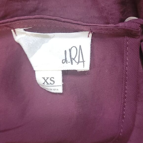 d.RA Burgundy Tunic Dress XS - Picture 7 of 7